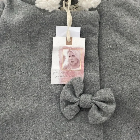 NWT Jessica Simpson Heather Gray Girls Infant Jacket 18M - Picture 6 of 11